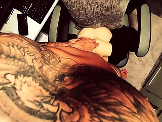 Worship your big tits with cum and blowjob Fantasy