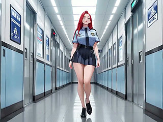 Office Uniform Too Tight, Elevator Door Squeezes Her Waist!