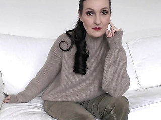 German Stepmom JOI POV: Cum On My Cashmere Sweater - Taboo Fetish MILF Solo