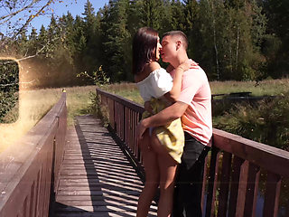 Picnic,sex and Cum on Ass on a Warm Sunny Day