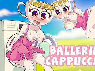 Cappuccina Ballerina Is Stuck in Washing Machine.tung Sahur Fucked Her! Hentai