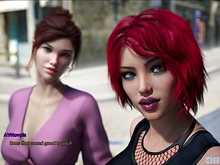 Adult visual novel featuring a hot brunette with big tits and an erotic storyline