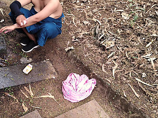 Village indian aunty takes a Nude bath and looking Hot and sexsy