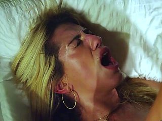 Tattooed amateur Milf homemade blowjob with cumshot