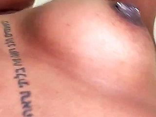 Sweaty Armpits Boobs Bouncing While Cleaning the Kitchen