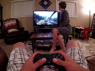 Sucking His Cock Dry While He Plays Ps4