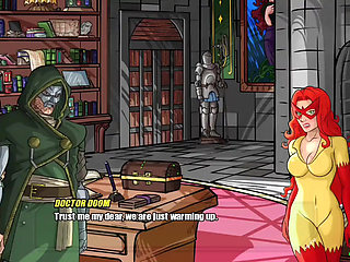 Sexy Lady with big boobs and big ass gives her master a blowjob - doomination gameplay