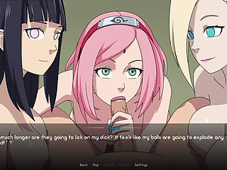 Naruto Rails His Dream Team - Hinata’s Soft Boobs, Ino’s Tight Body & Sakura’s Attitude