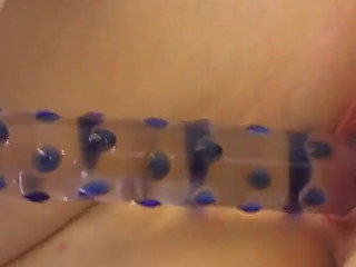 English MILF Sammie Dildos Her Shaven Cunt