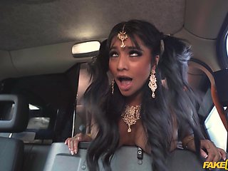 Yasmina Khan's Steamy Nurse Check in Cab