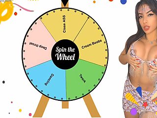 Wheel Of Sex Game Anal Beads Buttplug With Emanuelly Raquel