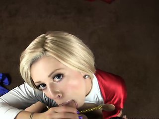 Great ass blonde blowjob and fucking POV