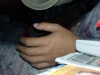 Pregnant wife being creampied while she cums rubbing herself