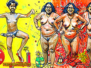 Festival TRIHOLES Cracking Happy DIWALI