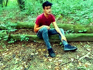 Twink Is Pissing and Cumming on His Dirty Used Sneakers 1