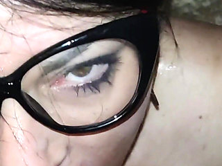 Busty and Horny German Lady Gets Her Face Sprayed