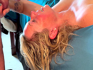 Eager Cum Slut Wife Sucks and Fucks Her Man, Takes A Nice Facial