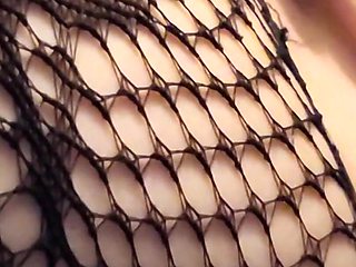 Goth Fishnets Dildo Fuck Amateur Pussy Masturbation Pale Tattoo Alt