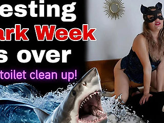 Brunette MILF Femdom Slave Testing After Shark Week - Facesitting & Pussy Licking HD