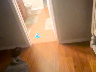 Riding a dick while deep throating another!!