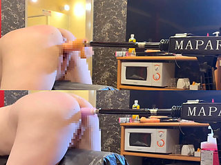 Japanese Sub Wife First Time Fucking Machine Training In Both Holes And Cums Multiple Times Due To The High Stimulation (AngleB)