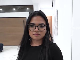 Small tits and smaller pussy make this Latina stepsis perfect