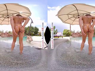 Brunette Hottie Christiana Cinn Drizzles Slick Oil Across Her Tight Sexy Curves for a G