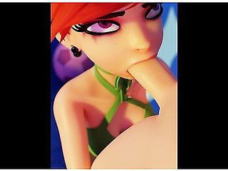 Car Toon In Vicky Gives A Bj On The Floor