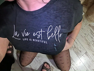 Smoking, Masturbation & Triple Facial on My Pantyhose & Shirt - Hardcore Fetish Play