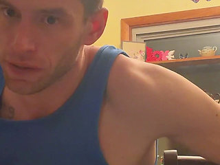 Bend Emo Girl Over Kitchen. Stool in Bright Airy Kitchen Dirty Talk Whole Time