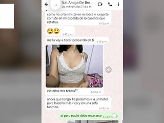 Hot Chat with My Girlfriend's Friend with Happy Final