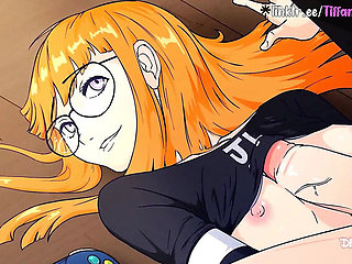 TiffanyWarmer Blowjob Creampie Hardcore - Petite Ukrainian with Perfect Body Fucks Big Cock in Persona 5 Hentai Parody