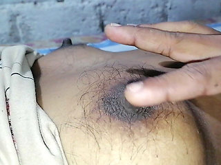 Natural Hairy Asian Boobs Close up