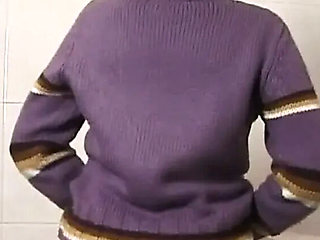 Blonde MILF Toilet Fuck with Big Tits and Big Cock Cumshot