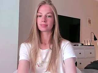 Close up with teen pussy pleased with dildo and vibrator