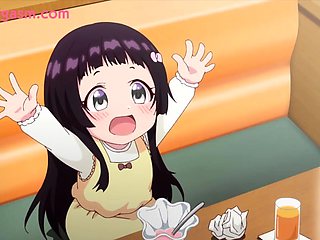 Hentai redhead gives blowjob and having sex