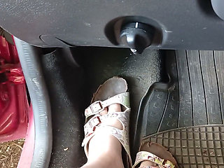 Pedaling with Birkenstock Shoes