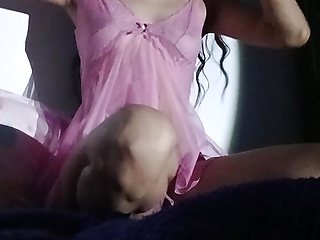 Girl touches her vagina and shows her small tits while being recorded