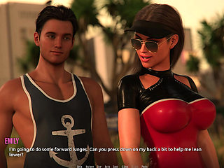 Dominos Beach 7 Zoe's Handjob, Slurp & Titjob Cum on Face