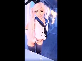 Belle Delphine Shimakaze Cosplay Snapchat Premium Video