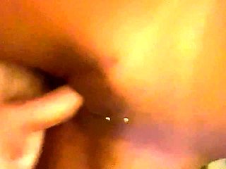 Horny Choco girlfriend pussy licked in close up in POV