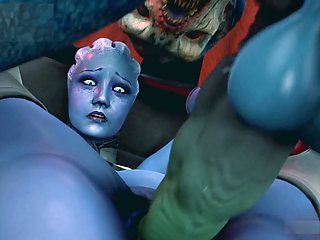 Anal creampie, monster cock, hentai vtuber