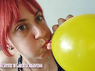 Session Inflating Balloons with Puffy Cheeks!