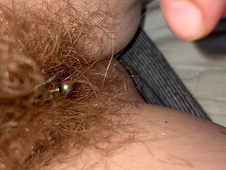 One Hair Heaven as a Single Pube Gets Caught Around My Clit Piercing
