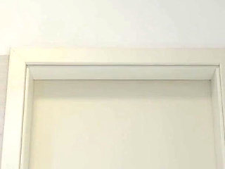 Beautiful Yoga Teacher Hot Blonde in a Half Transparent Mini Dress Goes Full Naked in the Bathroom