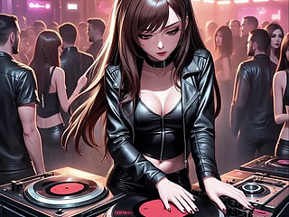 Anime Sexy DJ Synthwave Retrowave Electro AI