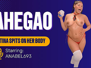 Ahegao My Face of Pleasure Is so Horny, My Naked Body Gets Wet with My Drooling Mouth