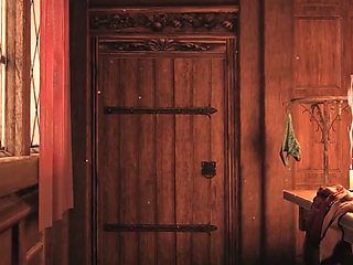 Slutty Triss Deepthroats a Hard Gooner Cock in the Back of Her Whore Mouth