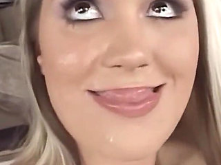 Teen Student Lets Swallow 8 Loads First Then Sandwich and Ass Fuck