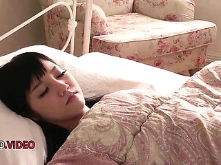 Japanese teen Rei Mizuna gives amazing blowjob in wild threesome sex